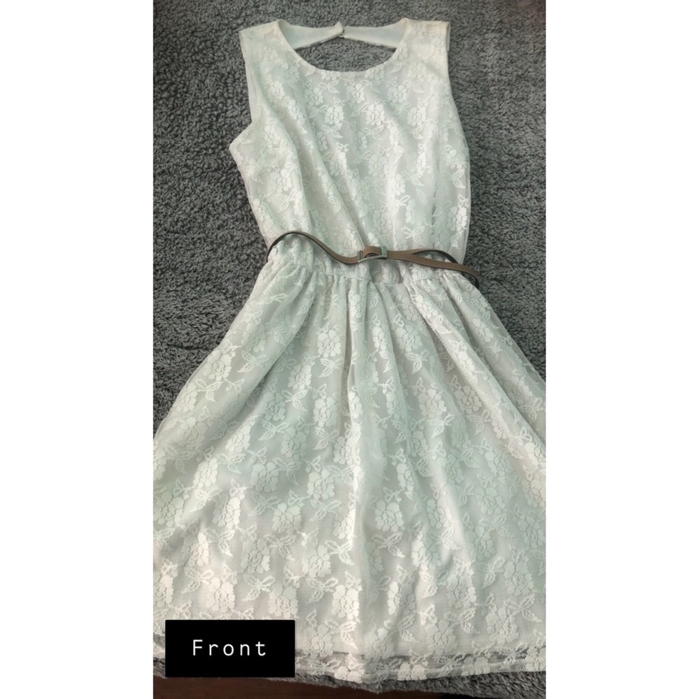 White lace dress